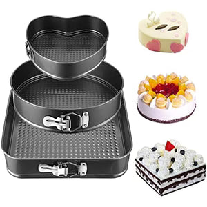 3-Piece Springform Cake Pan Set
